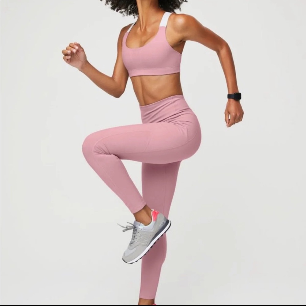 Chalk pink figs leggings